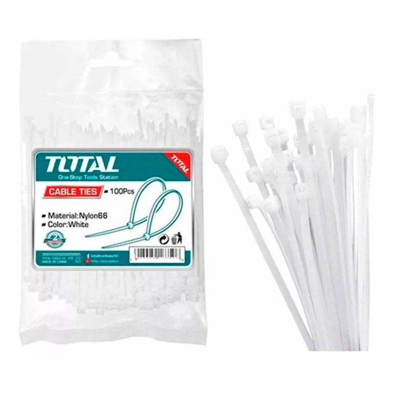 Brida Amarra Abrazadera Pl+AOE-stica 100 X 2.5mm Pack 100 Unds