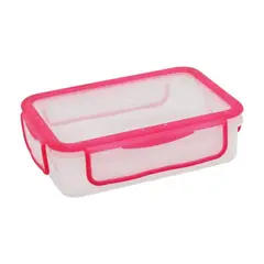 KEEP - Hermético Plástico Rectangular 900ml Fucsia