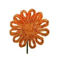 HOME ESSENTIALS - Flor Yute Naranja 30 cm Pack 6 un.