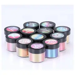 GENERICO - Pigmento Polvo Para Uñas Chameleon Flakes 12pcs