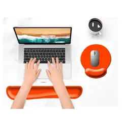GENERICO - Reposa Muñecas Para Teclado Mouse Pad Con Apoya Muñeca