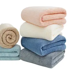 EVERSO - Toalla De Baño Microfibra Alta Calidadsuave Secado Rápido-Celeste