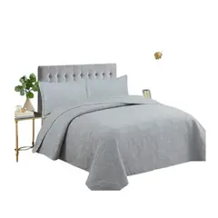 GENERICO - Cubrecama Quilt Unicolor Plaza y Media