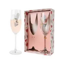 DANNY HOME - Set 2 Copas de Champán Regalo para Fiestas y Cumples