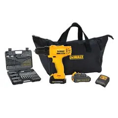 DEWALT - Kit Taladro Rot 12v+2BaT+Bolso+ 09 Acc.