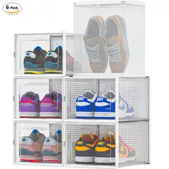 CARRY ALL - Pack 6 Cajas Organizadoras Apilables Plegables Talla L
