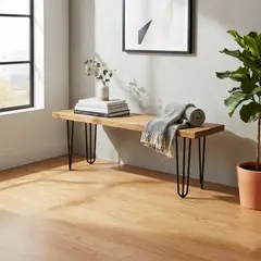 ILOFT - Banqueta estilo industrial Emmen arena M