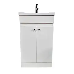 MODERN SPACE - Vanitorio 60x47cm BLANCO Con Loza Y Grifería Completo