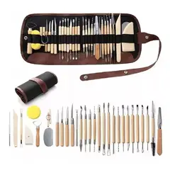 GENERICO - Set 30 Herramientas Para Modelar Arcilla Ceramica Estecas