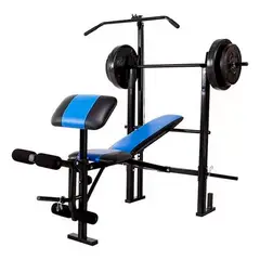 GENERICO - Press banca polea Bench Set 80 LB 7 en 1 – WP-203