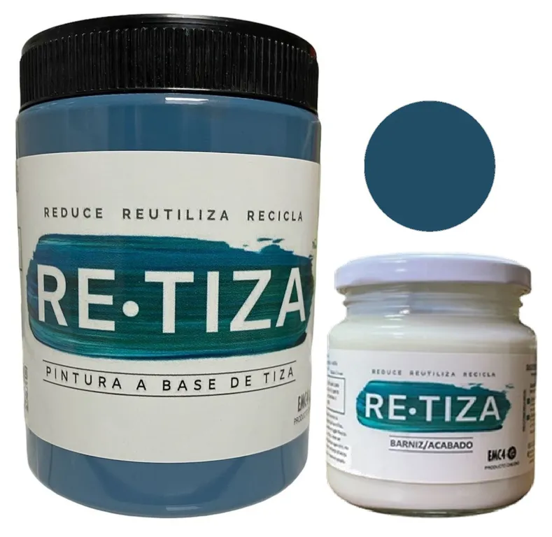 1 KILO PINTURA AZUL PETROLEO + ACAB. 240 ML