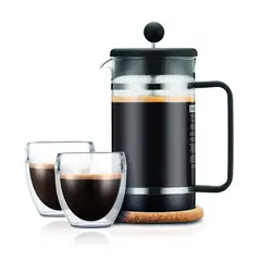 BODUM - Set cafetera 1 lt y 2 vasos 250 ml.