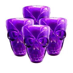 BIG PARTY - Vasos Calaveras 4 Piezas 5.5x5 cm