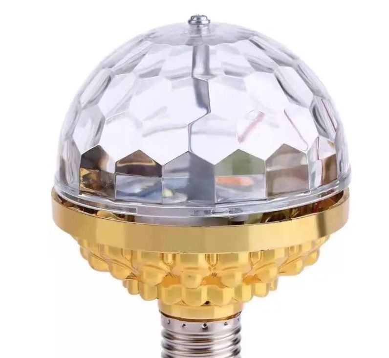 Ampolleta Bola de Discoteca Giratoria 7 Colores E27