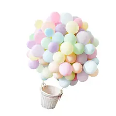 BABYLUNA - 100 Globos Macaron para Fiestas o Cumpleaños, con Inflador