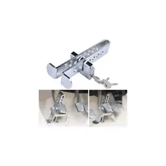 U BUY - Traba Pedal + Candado + Llaves Seguridad Auto Robo