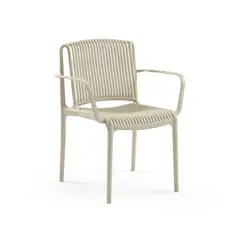 ROCA NEGRA - Silla Nes XL de polipropileno reforzado con fibra de vidrio color Beige