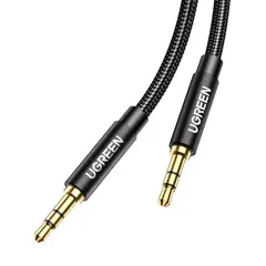 UGREEN - Cable Audio Auxiliar JACK 35MM MM TRENZADO 1M NEGRO