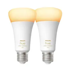PHILIPS HUE - Set 2 White Ambience 1600Lm Calido & Frio Zigbee BT E27