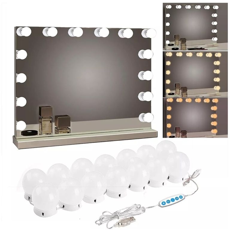 Ampolletas Para Espejo Maquillaje Decoración 10 unidades