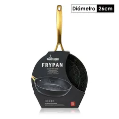 DANNY HOME - Sarten Alumninio forjado Negro con Puntitos Reciclable 26cm