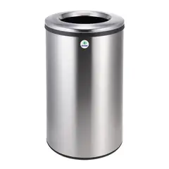 GENERICO - BASURERO ACERO INOXIDABLE CON CUBO INTERIOR 40 LTS SOIN