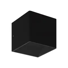 HB LEDS - Apliqué LED de Pared Cuadrado 3W Cálido Negro