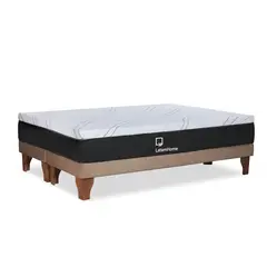 LATAM HOME - CAMA ZEN TOP FOAM VISCO TELA BEIGE 2PZA