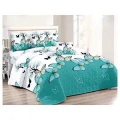 GENERICO - Cubrecama Quilt De Verano 2 Plazas Diseños Estampados Floral