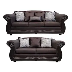 AMERICA DECORA - Living 4-3 Grand Búfalo Chocolate Rayado