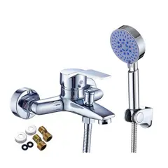 CRUSEC - Kit Mezclador Monomando Grifo y Ducha para Baño