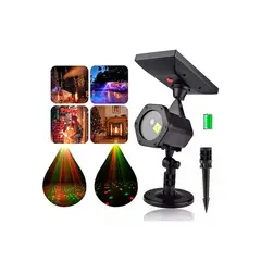 GENERICO - Proyector Luz Laser exterior Solar Con Movimiento Navidad