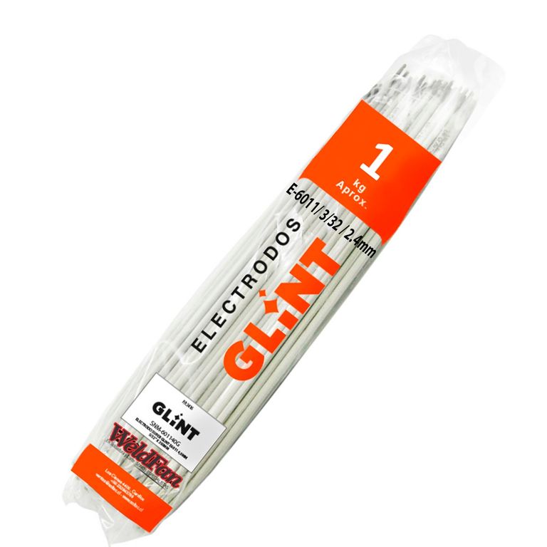 Soldadura Electrodo E-6011 (3/32 - 2,4mm) Bolsa1 Kg Largo350mm
