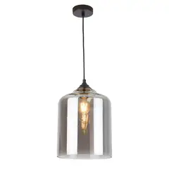 WANT - Lámpara Colgante Vidrio E-27 Glass Grey VI Incluye Ampolleta Fría