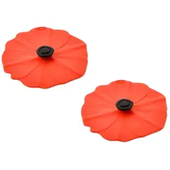 CHARLES VIANCIN - Set 2 Tapas de Silicona para Vasos Poppy Lid 10cm Charles Viancin®