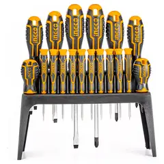INGCO - Kit Set Juego Destornilladores 18 Piezas Hksd1828