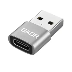 GAOR - Adaptador Cable Lightning USB-C a USB-A para Cargador iPhone 16 15 14