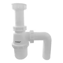 GENERICO - Sifon Lavamanos Salida Curva 1-14 Pulgada Desague Baño Crow