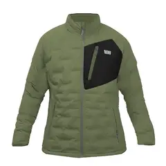 HARDWORK - Parka Insulada HW Explorer S/Gorro Mujer Verde Musgo