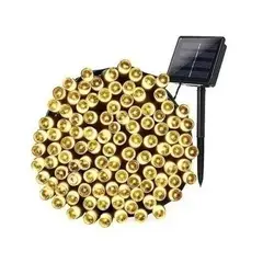 GENERICO - Guirnalda solares 300 Led luces calidas 30 Metros