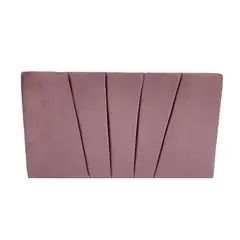 MUEBLES HVM - Respaldo HVM 1P Felpa Palo rosa Lineal Felpa