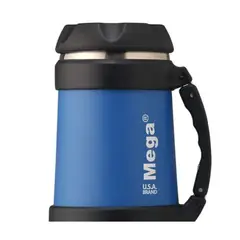 MEGA - Termo 0,5 litros azul Power Steel