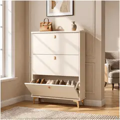 HOMER DESIGN - Zapatero Organizador Estante Zapato Hall Armario 118x100x17cm blanco