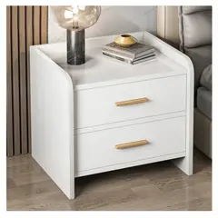 HOMER DESIGN - Velador Vanguardia Con 2 Cajones 47*40*40