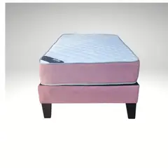 MUEBLES HVM - Cama Juvenil HVM 1 Plaza Palo Rosa