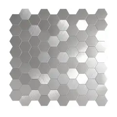 MERCAR RAY - Mosaico autoadhesivo aluminio 29x285 cm Salpicadero