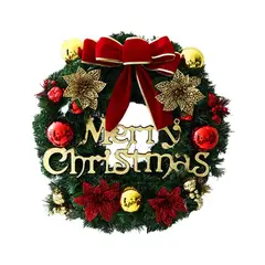 EVERSO - Corona De Navidad Para Colgar Adorno De Puerta Chimeneas 30cm