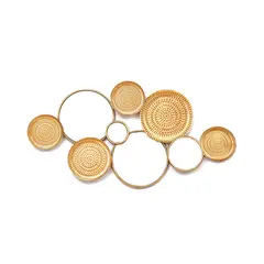 MUNDO ONLINE - Adorno Espejo De Pared Decorativo Combinación de Discos