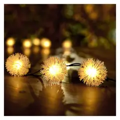 GENERICO - Guirnalda De Luces Led Solares Navidad Modelo Copo De Nieve