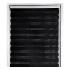 IMPORTCLICK - Cortina Roller Dúo Zebra Negra 160x220 CM